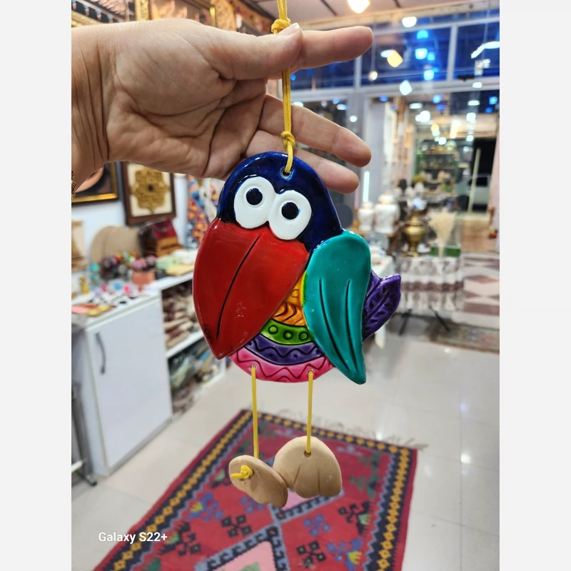 آویزهای سفالی دستساز فانتزی طرح حیوانات جنگل گالری صنایع دستی کرشمه