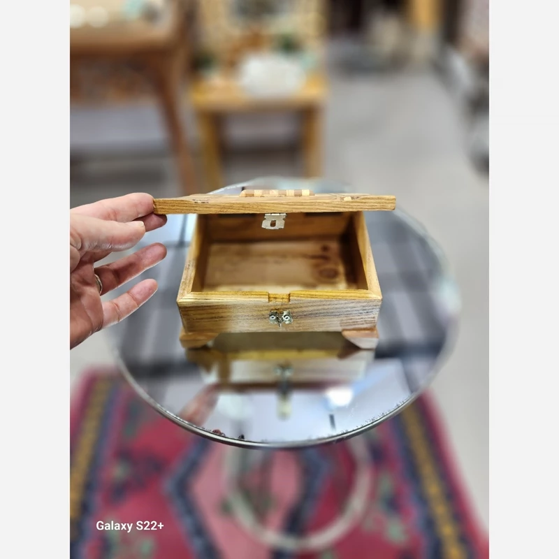 جعبه اکسسوری معرق قفل دار کرشمه گالری گالری صنایع دستی کرشمه