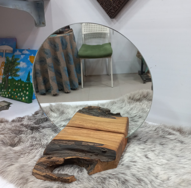 آینه رومیزی با چوب جنگلی دستساز (مناسب هفت سین و دکور) ۳ طرح مختلف