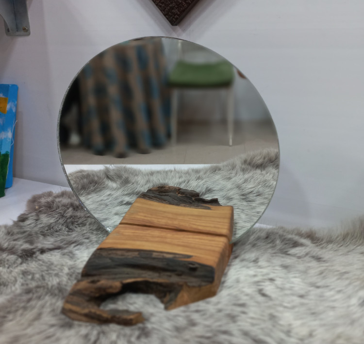 آینه رومیزی با چوب جنگلی دستساز (مناسب هفت سین و دکور) ۳ طرح مختلف